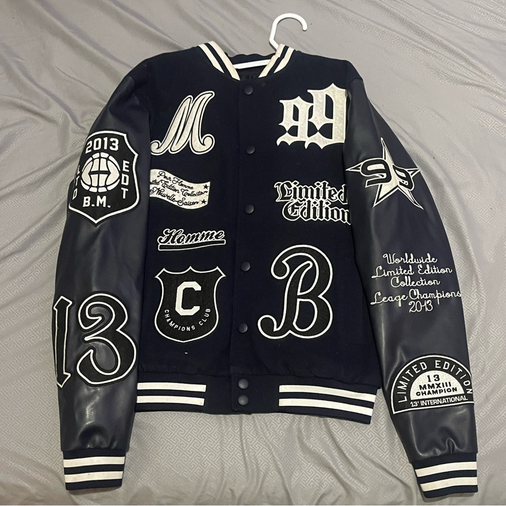 Limited Edition Men's Black Varsity Jacket